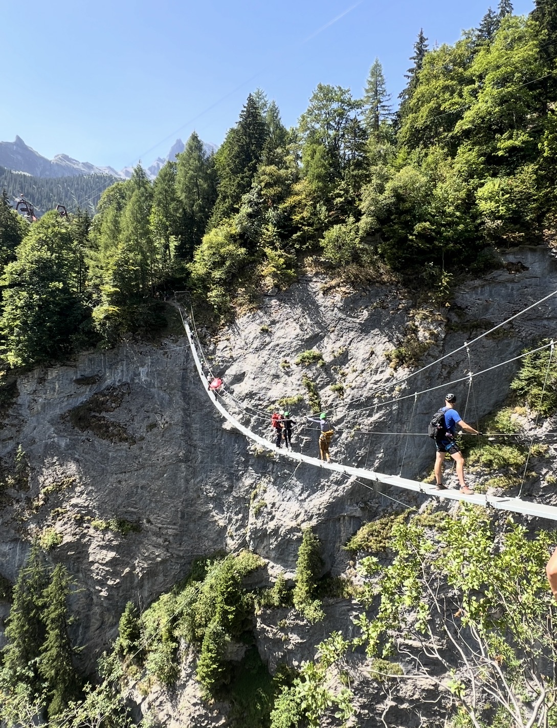 Mürren via ferrata in the Swiss Alps