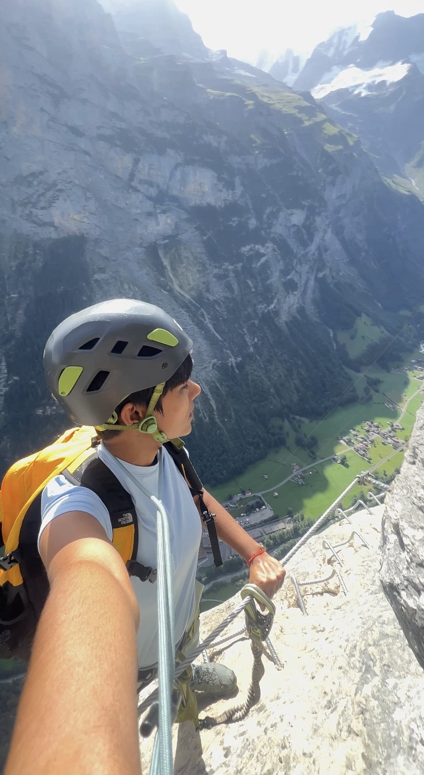 Mürren via ferrata in the Swiss Alps